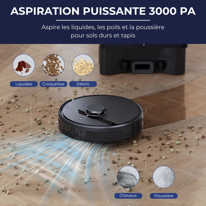 iWASH Pro Ultra robot aspirateur laveur connecté