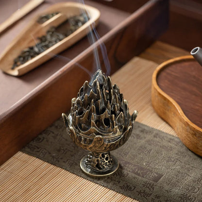 Brûleur d'encens antique chinois artisanal
