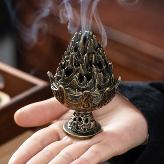 Brûleur d'encens antique chinois artisanal
